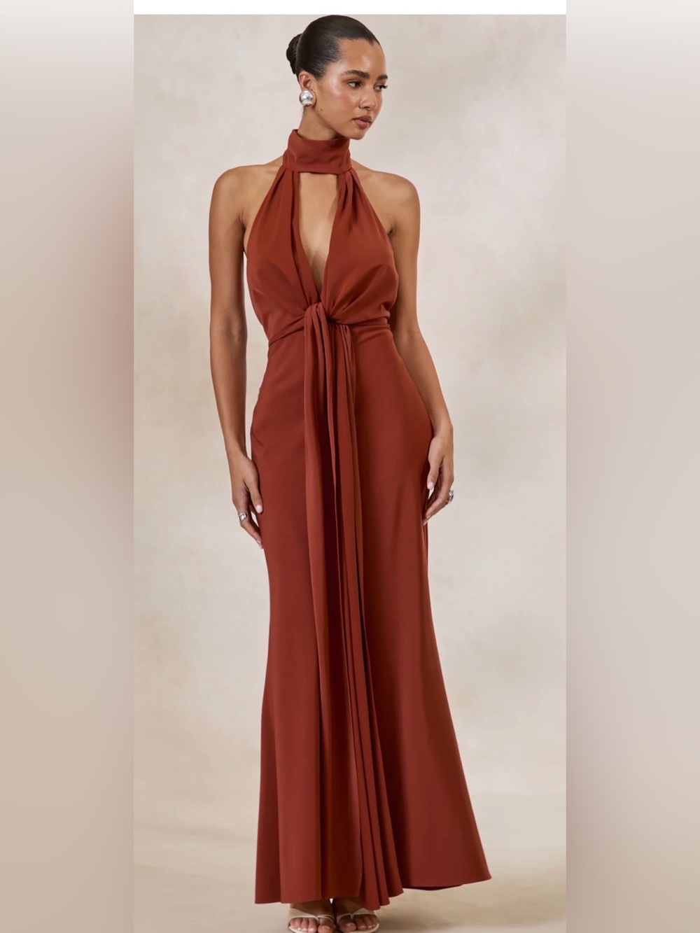 Club L London Canella Dress – Size 2 – Rust – Never Worn